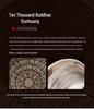 Sterling Silver Dunhuang Ten Thousand Buddhas Tea Set: Luxury Gift Box for New Year, Birthdays & Elders