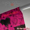 2D Flat Printing  JIT 2pcs   Curtains (Without Rod) Gothic Curtains Creative Modern Curtains Versatile Polyester Fabric Curtains