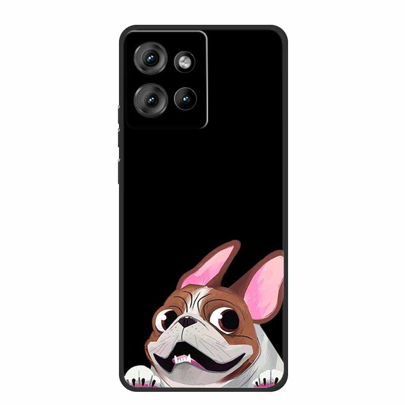 Handyhülle Für Motorola Moto G 2025 Hülle Cartoon Schwarzes Silikon Weiches TPU Rückseite Für Motorola Edge 50 Neo S50 G75 Hülle G 75