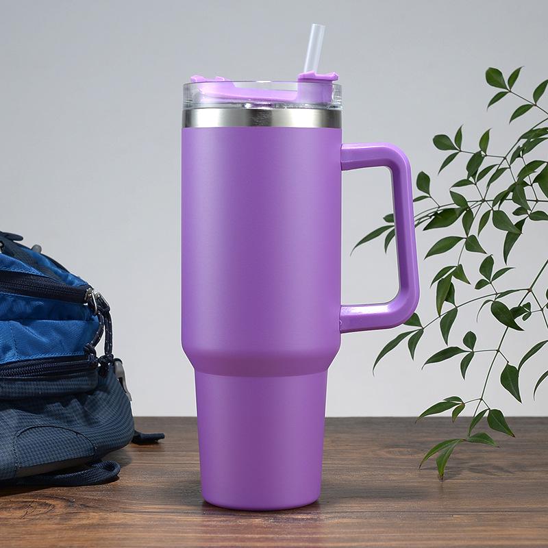 40oz Insulated Stainless Steel Car Cup with Handle