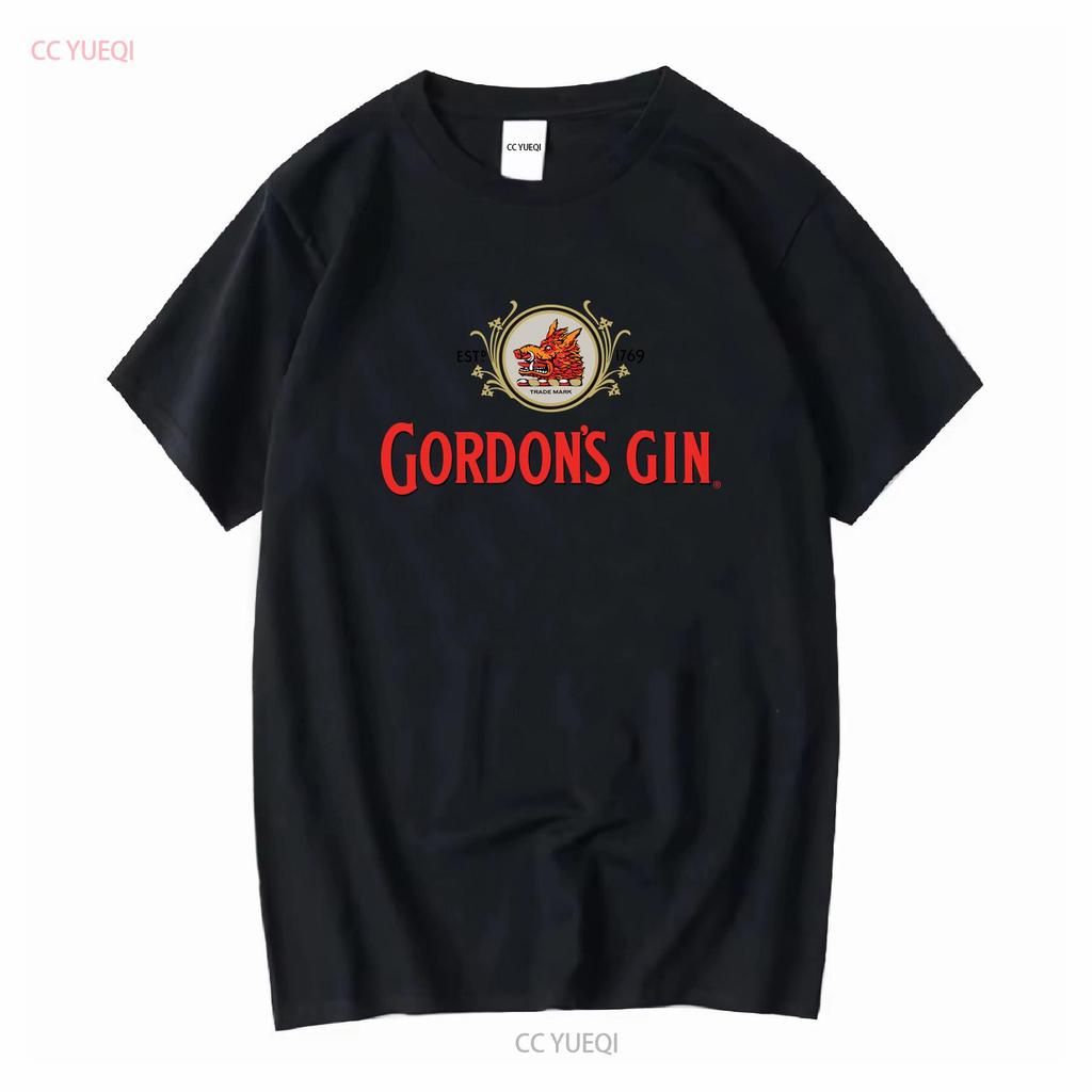 Gordons Dry Gin Logo T-Shirt Vintage Schweres Baumwoll-S 3X Kostenloser Versand USA lange oder kurze Ärmel Vintage Gewaschene Grafik Unisex