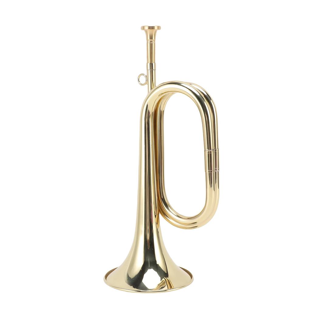 Fockety B-Trompete, Standard Messing Taschen trompete, Professionelles Instrument mit Handschuh, Reinigungstuch, Anfänger-Mundstück, für Schülerband