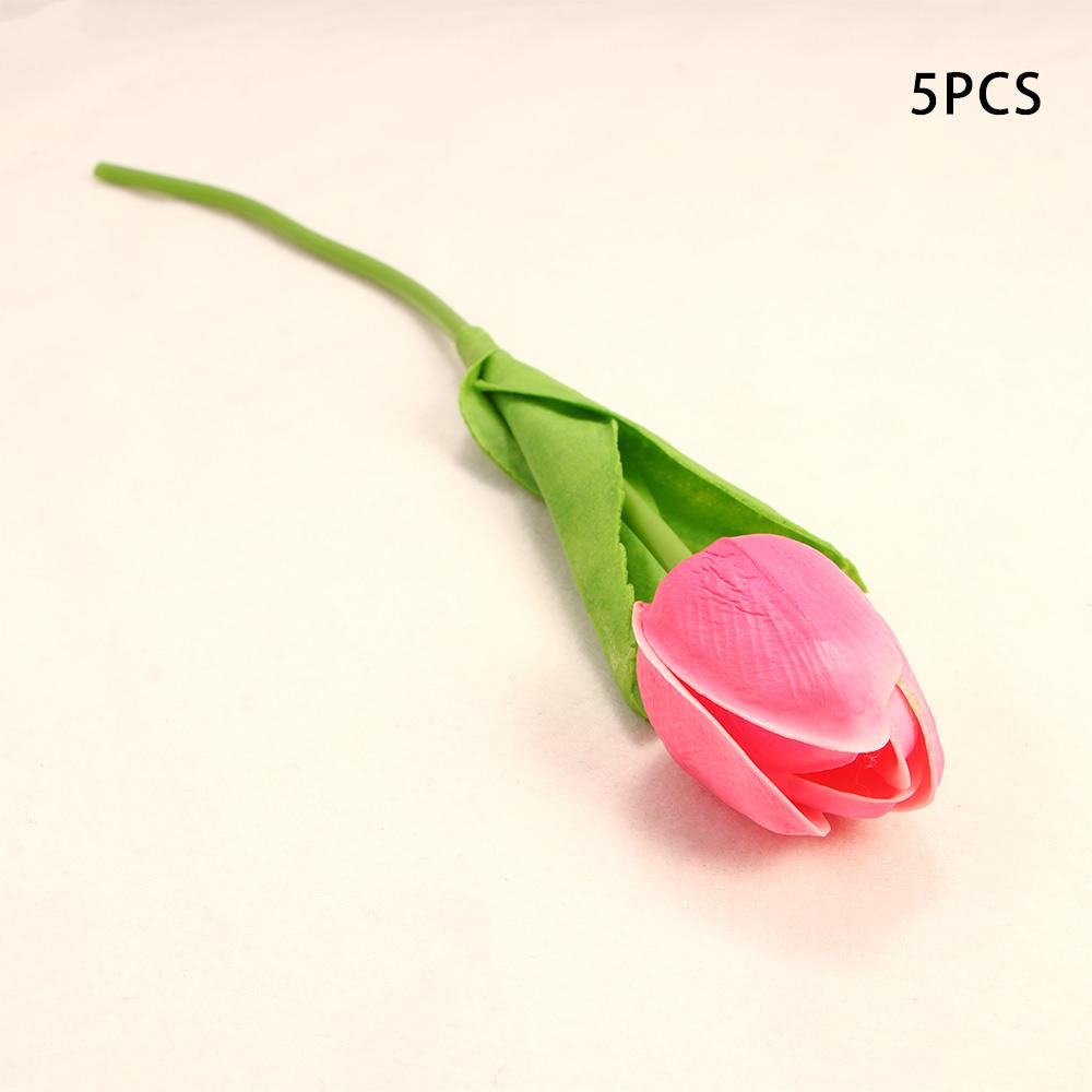 DIY Real Touch Garland Bridal Bouquet Wedding Room Fake Flowers Tulip Artificial Plant Tulipanes