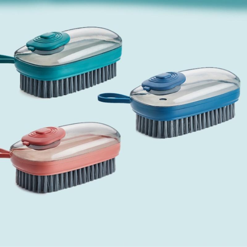 Automatic Liquid-filled Washing Brush Clothes & Hats Cleaning Brush Multi-functional Household Washing Brush Supplies