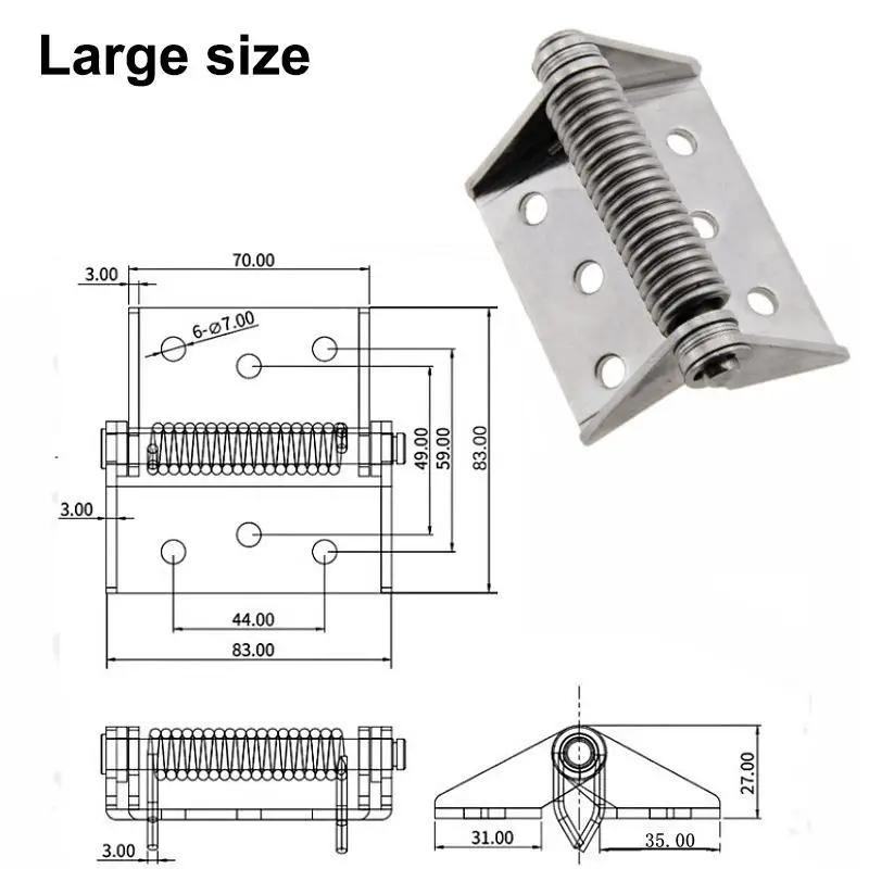[ZYS] Cerniera Robusta Spessa in Acciaio Inossidabile/Ferro con Chiusura Automatica a Molla per Porte di Armadi Elettrici Industriali