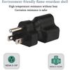 Tekit 5-15P To 5-15R & 5-20R, 15-Amp Household AC Plug To 20-Amp T-Blade Power Adapter; Nema 5-15P To 5-15R/5-20R 20-Amp Comb AC Adapter (5-15P To 5-1