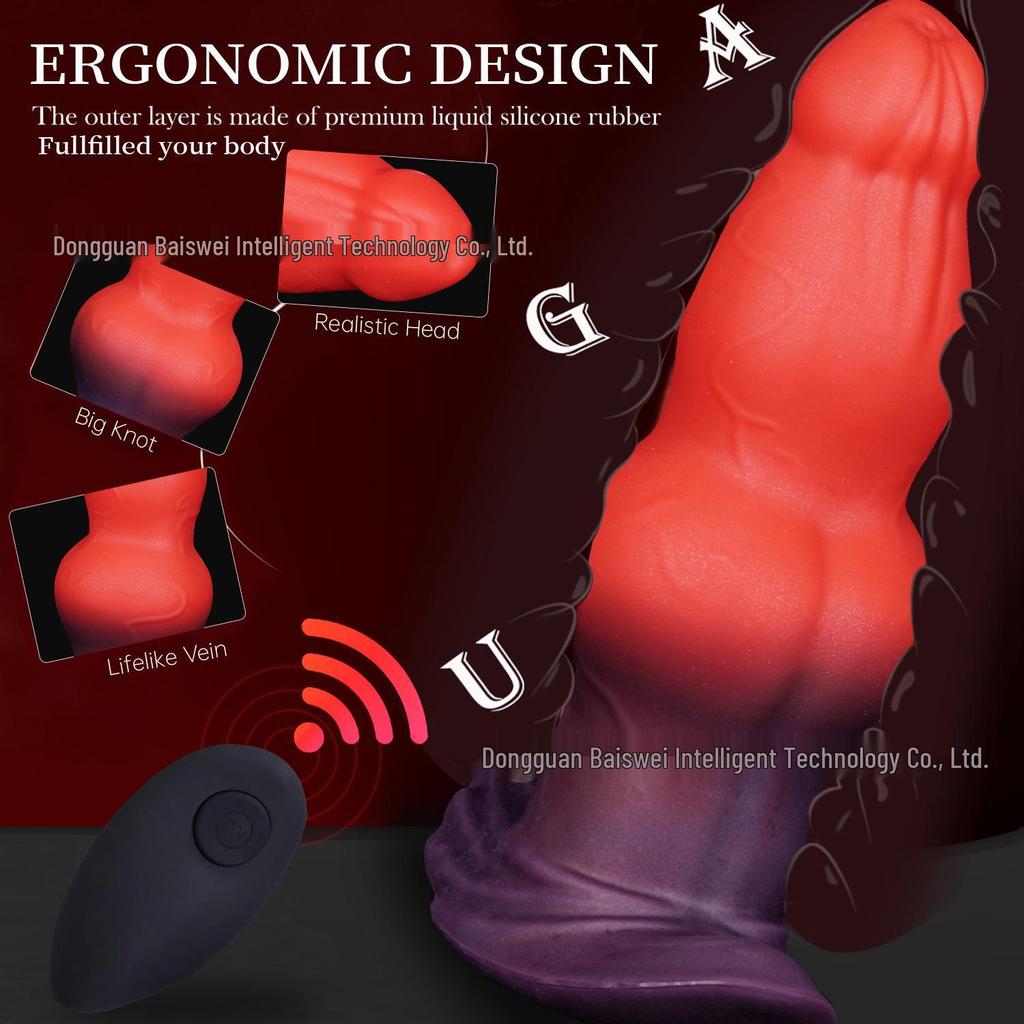 Silicone Animal Shape Vibrating Anal Dilator for Men & Women SM Toy