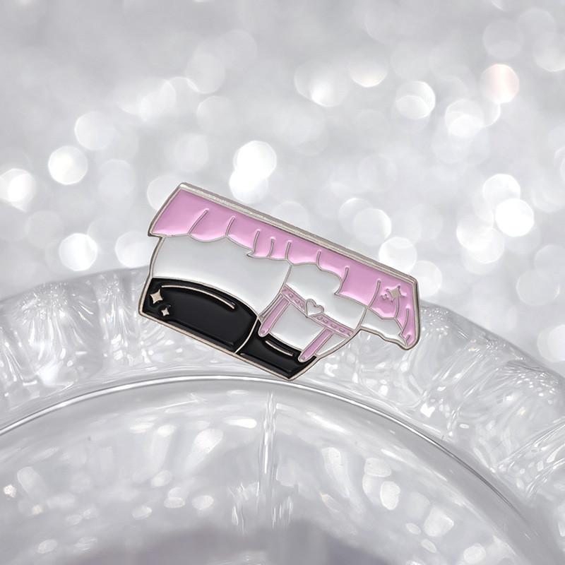 Irregular Whimsical Alloy Coated Brooch Cartoon Character Pin Decorative Accessory For Individuals Fashionforward