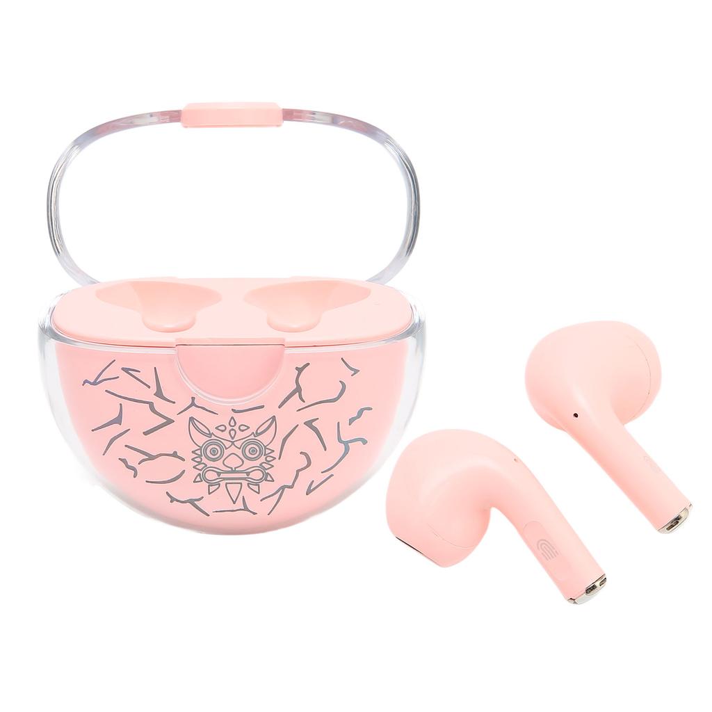 Bluetooth Ohrhörer Multifunktionell Stilvoll HiFi Stereo Sound Intelligente Geräuschunterdrückung Kabellose Gaming Kopfhörer Rosa