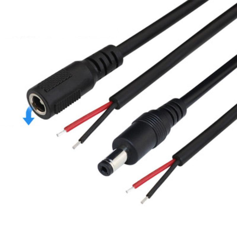 1m DC Male Female Power Supply Pigtail Extend Cable 5.5x2.1mm 20 AWG 5A Jack Cord Connector For CCTV Camera Moniter Solar Panel