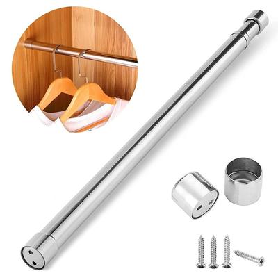 Stainless Steel Extendable Sticks Loaded Hanger Bathroom Product Hanging Rods  Household Wardrobe