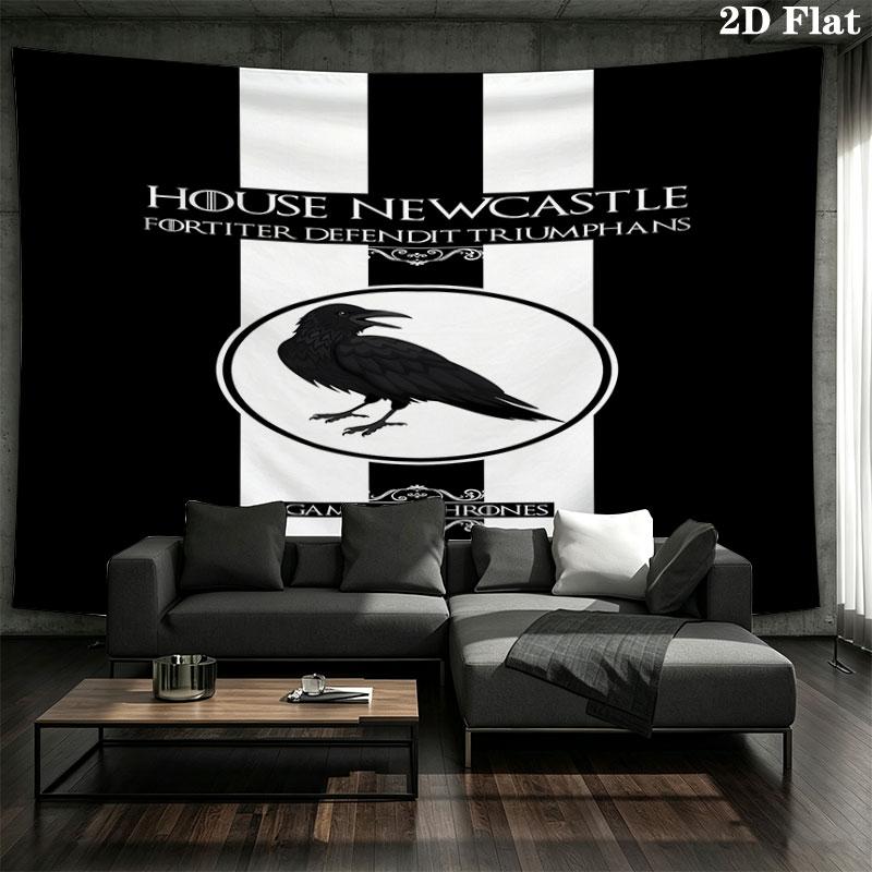 Collingwood Football Club Wandteppich Ästhetisches Wandbehang Gedruckter Stoffdecke Dekorative Wandteppiche für Schlafzimmer Wohnzimmer Heimdekoration