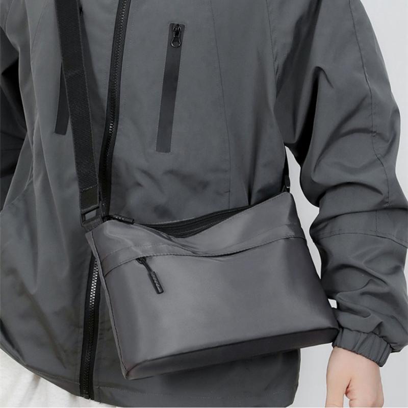 Men's Messenger Bag Simple and Fashionable Shoulder Bag Large Capacity Anti-splashing Leisure Sports Travel Small Square Bag