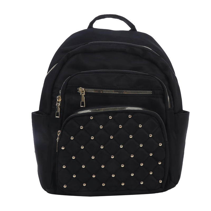 Large Capacity Fashion Solid Color Double Shoulder Bag Female Travel Leisure Backpack Student School Bag