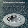 8/16LED Solar Underground Disk Light, Outdoor Buried Deck Spotlight, Solar Powered Landscape Ground Lamp For Garden Yard Patio Pathway Lighting