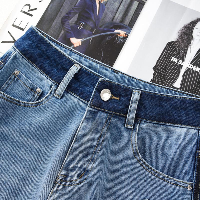 Damskie dżinsy z wysokim stanem i szerokimi nogawkami, pochlebny fason dla figury w kształcie gruszki - popularny styl do ziemi na wiosnę i jesień 2025