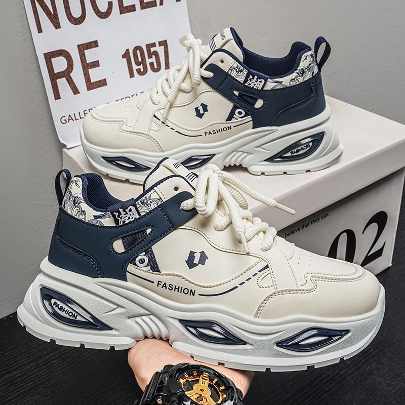 New Fashion New Men's Fashion Casual Low Top Sports Shoes Students Thick Sole Comfortable Sneakers Boys Male Classic Breathable Basketball Shoes