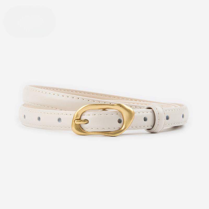 Genuine Leather Women's Thin Belt Cowhide Jeans Skirt Casual Pants Belt Belt Wide Waist Seal