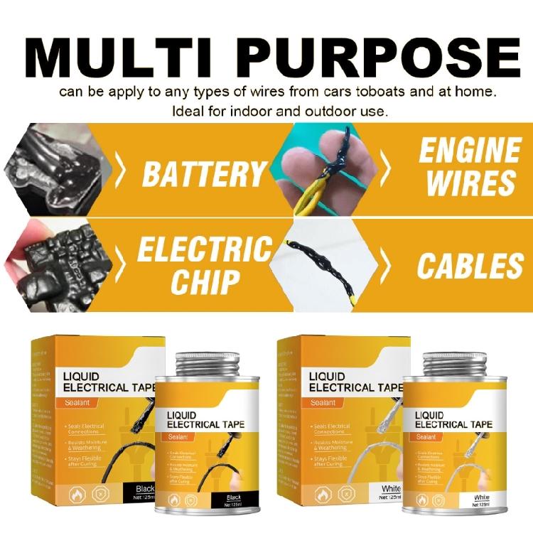 Upgraded Liquid Electrical Tape Dependable Wire Insulation 125ml Liquid for DIY