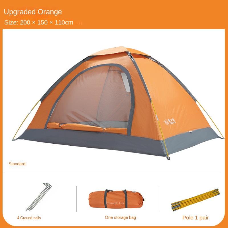Utendørstelt 2-3-4 personer enkelt dobbelt tykt regntett håndtilpasset utendørs camping Ultra-lett myggsikker