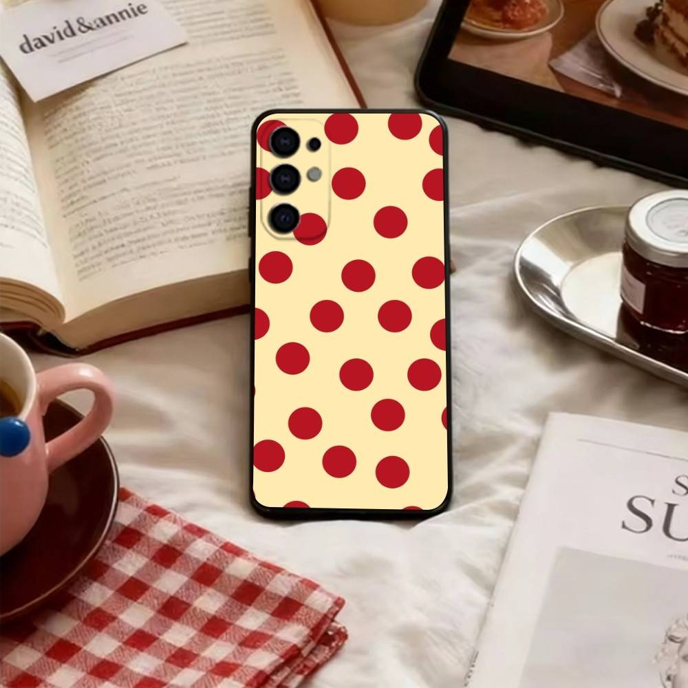 Linear Dot Pattern Phone Case For Samsung S25,S24,S21,S22,S23,S30,Ultra,S20,Plus,Fe,Soft Black Cover