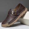 Handmade Casual Leather Shoes Moccasins Men Flats Shoes Large Size 39-48