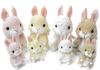 Shinada Honey Bunny Plush Toy (S) with Ball Chain, White