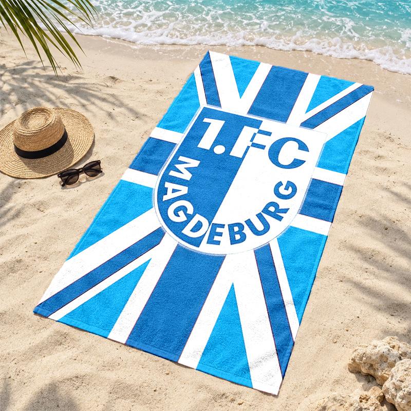 1.FC Magdeburg Microfiber Beach Towel Quick Dry Sand Free Lightweight Beach Towels for Travel Swimming Camping