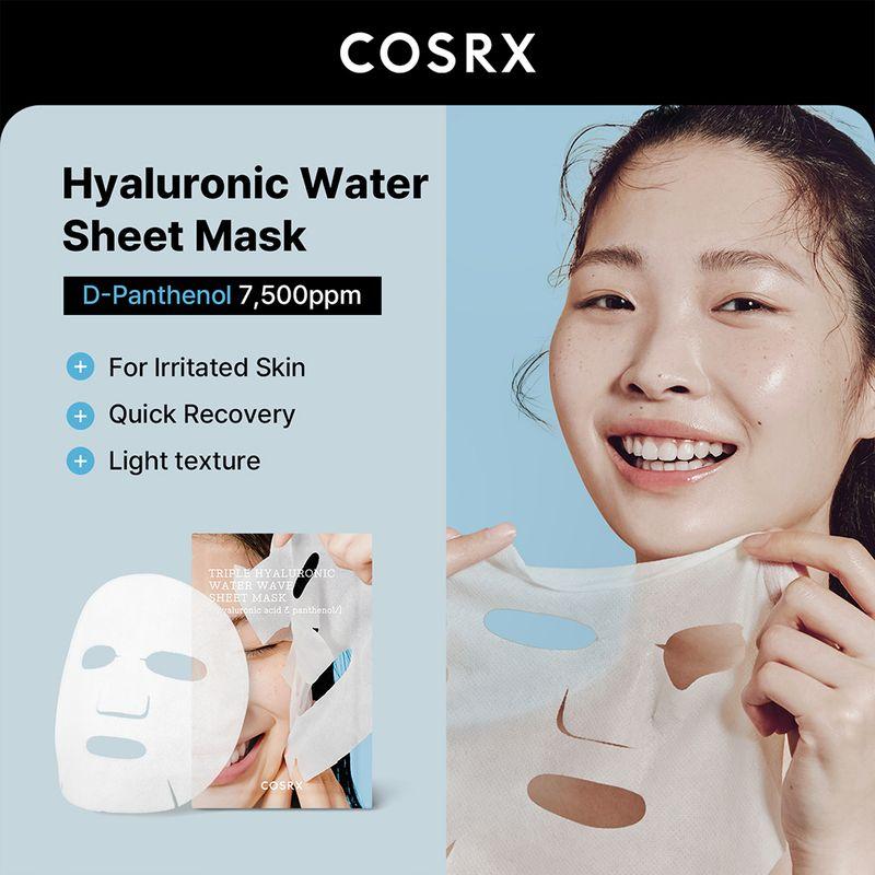 COSRX Hydrium Dreifach-Hyaluron-Wasserwellen-Tuchmaske (1ea)