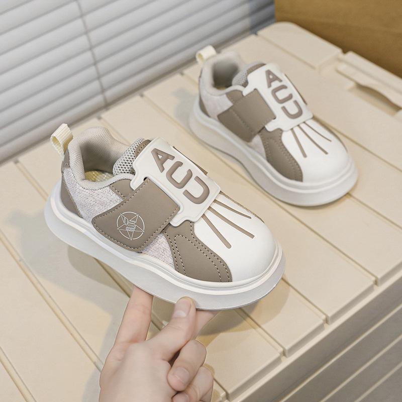 2025 autumn new classmates boys baby shoes medium children Velcro personalized fashion shoes girls board shoes