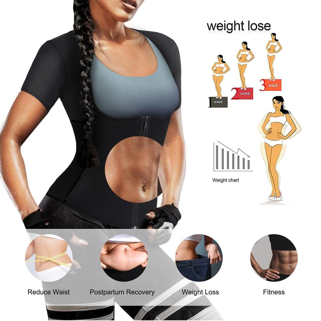 Satın alın Hot Neoprene Sauna Suits for Women Sweat Waist Trainer Vest