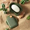 1pcs Holder Bathroom Storage Travel Portable Waterproof Soap CaseCreative Soap Box Cactus Shape Laundry Soap Sponge Dish