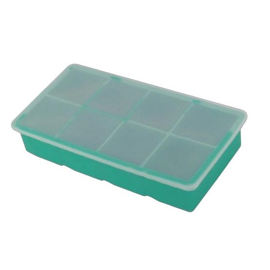 Silicone Ice Cube Tray with Lid 4/6/8 Cavities Easy Release Summer Refrigerator Cocktail Whiskey Ice Maker Press Mold Kitchen Supplies