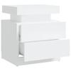 Nightstand White 45 x 35 x 52 cm Particleboard