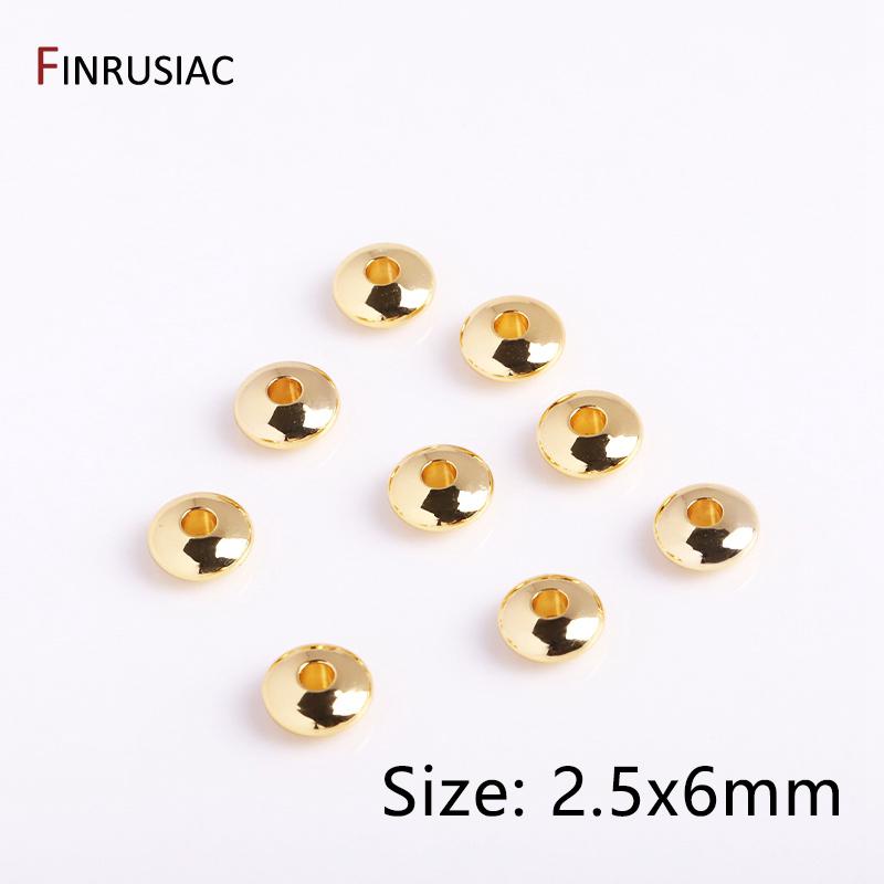 Gold Plated Brass Metal Cube Beads Saucer Beads Spacer Beads For Jewelry Making Supplies Necklace Making Findings Wholesale