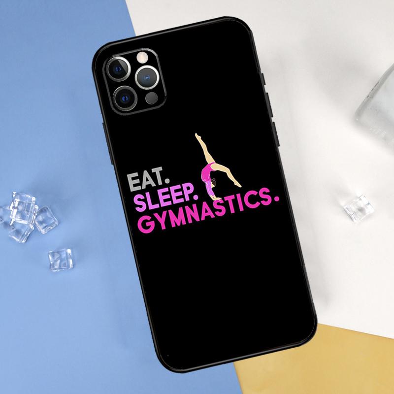 Love Gymnastics Phone Case For iPhone 16 15 11 12 13 14 Pro Max Mini X XS Max XR Plus SE2 Full Protection Cover