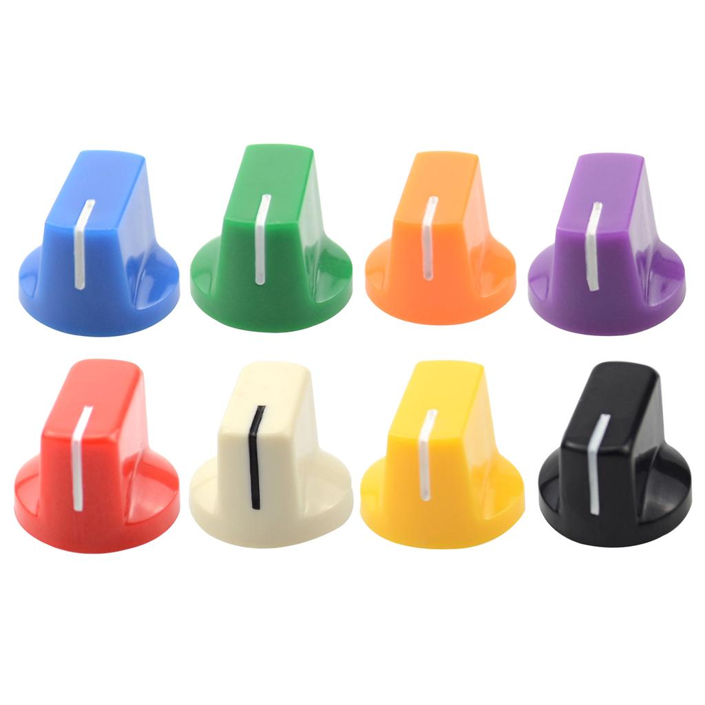 10Pcs/set Guitar Foot Nail Effect Pedal Protection Caps Guitar Effect Part Colorful Guitar Effect Pedal Footswitch Knobs