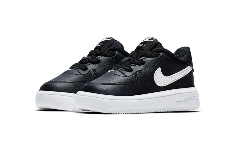 Nike Air Force 1 18 Low Top Skateboard Shoes Black White Infant And Toddler 905220-002