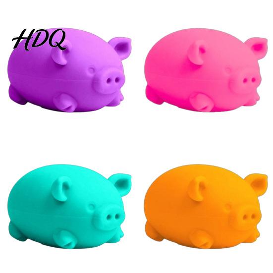 Portable Stress Ball Pig Squeeze Toy Animal Relief Toys for Kids Splash Relaxation Fidget (1PCS) Sensory Children Party Favors Novelty Reliever