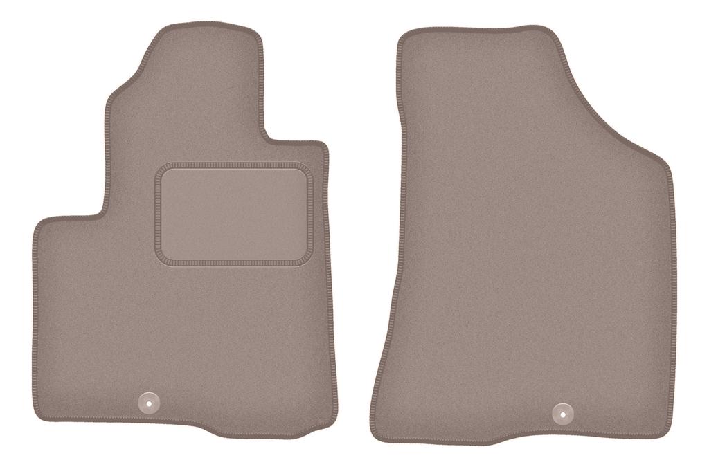 Béžové přední podlahové rohože pro: Hyundai SantaFe II 7místný (2006-2012)