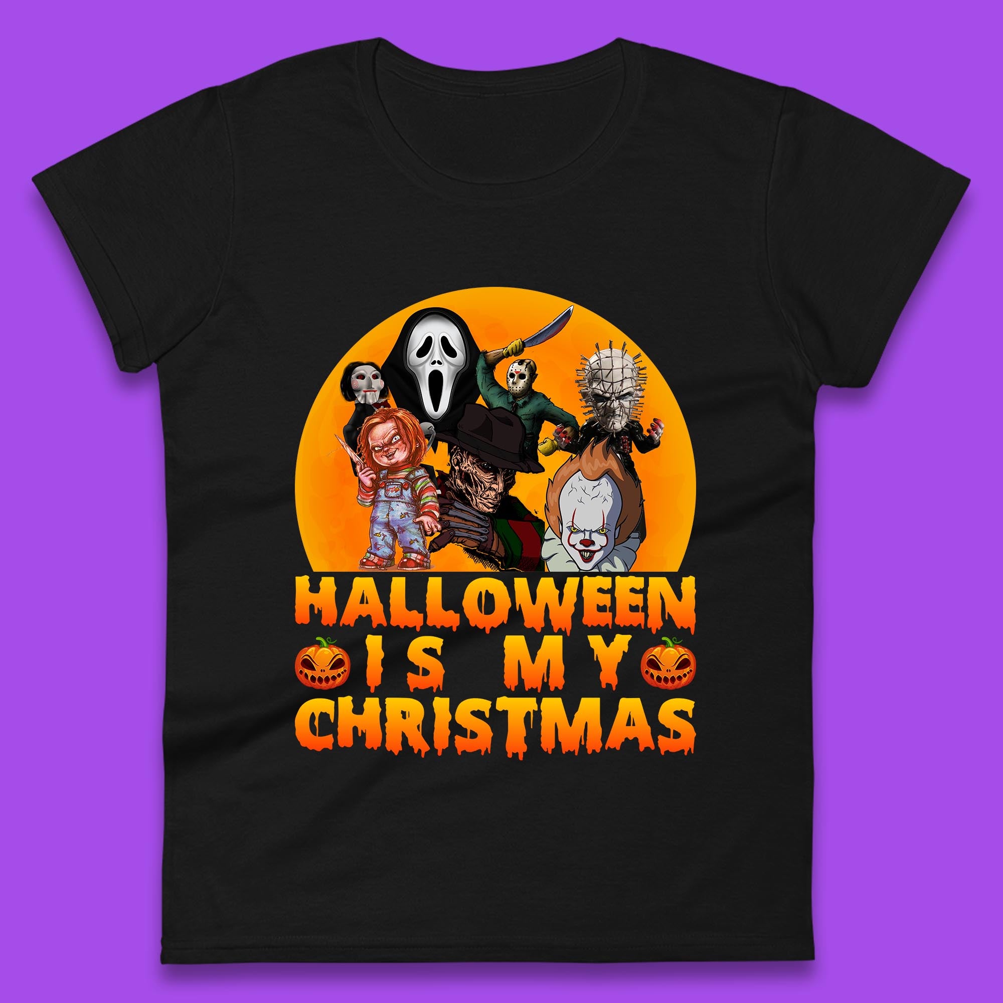 

Halloween Is My Christmas Womens T Shirt Mens Tops Tees Unisex Horror Icons Top M