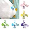 Colorful Heart Candy Keychain Ornament Stylish Keyring Accessory Unique Bag Decorations for Fashion Forward Individuals