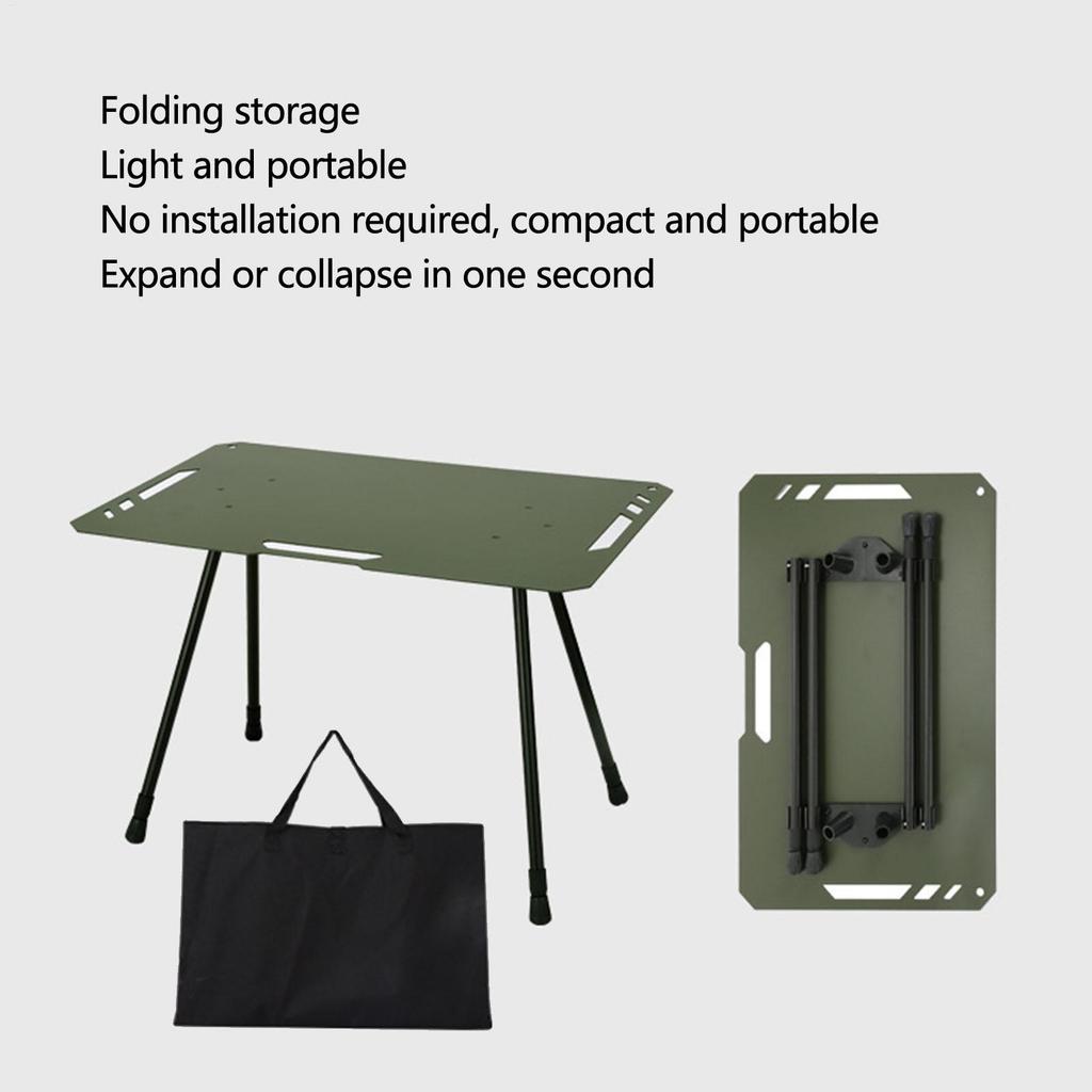 Folding Camping Table Portable Picnic Table Foldable Side Table Small Outdoor Folding Camp Table Sturdy For Garden Patio Dining