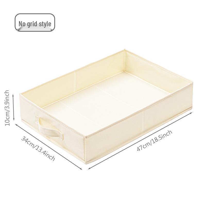 47cm Foldable Cotton Underwear Organizer for Wardrobe Drawer - Extended Version