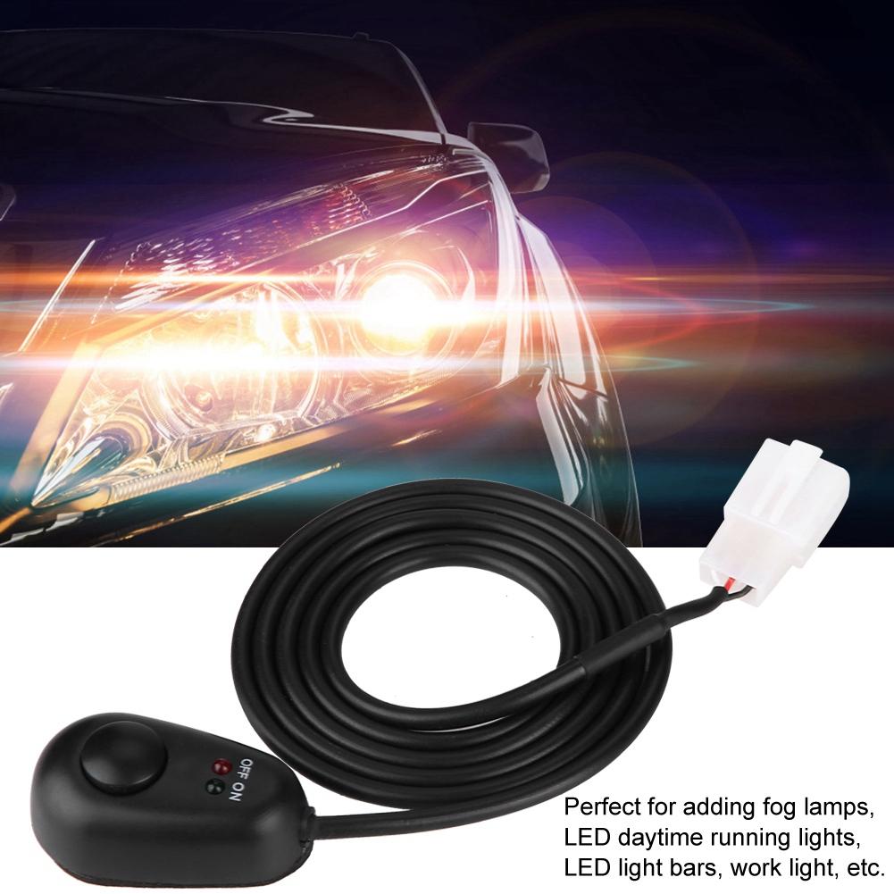 12V   Shape Push Button   With LED Indicator Lights for Fog Lamps and Work Light