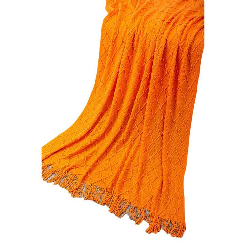 "Capa de Sofá Tricotada e Manta Estilo Europeu – Design Versátil para Quatro Estações para Escritório, Cama ou Sofá"