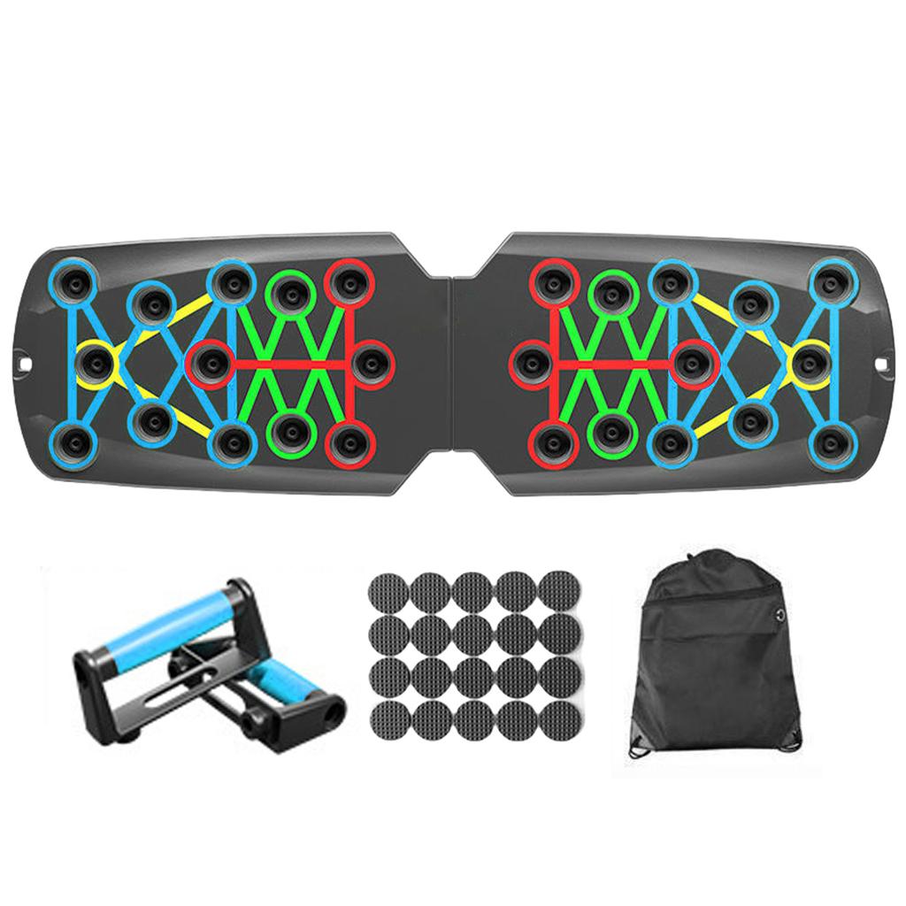 Multifunktionales Push-Up-Board, Push-Up-Board-Ausrüstung, Liegestützständer, Push-Up-Board, Übungsbrett mit Widerstandsband