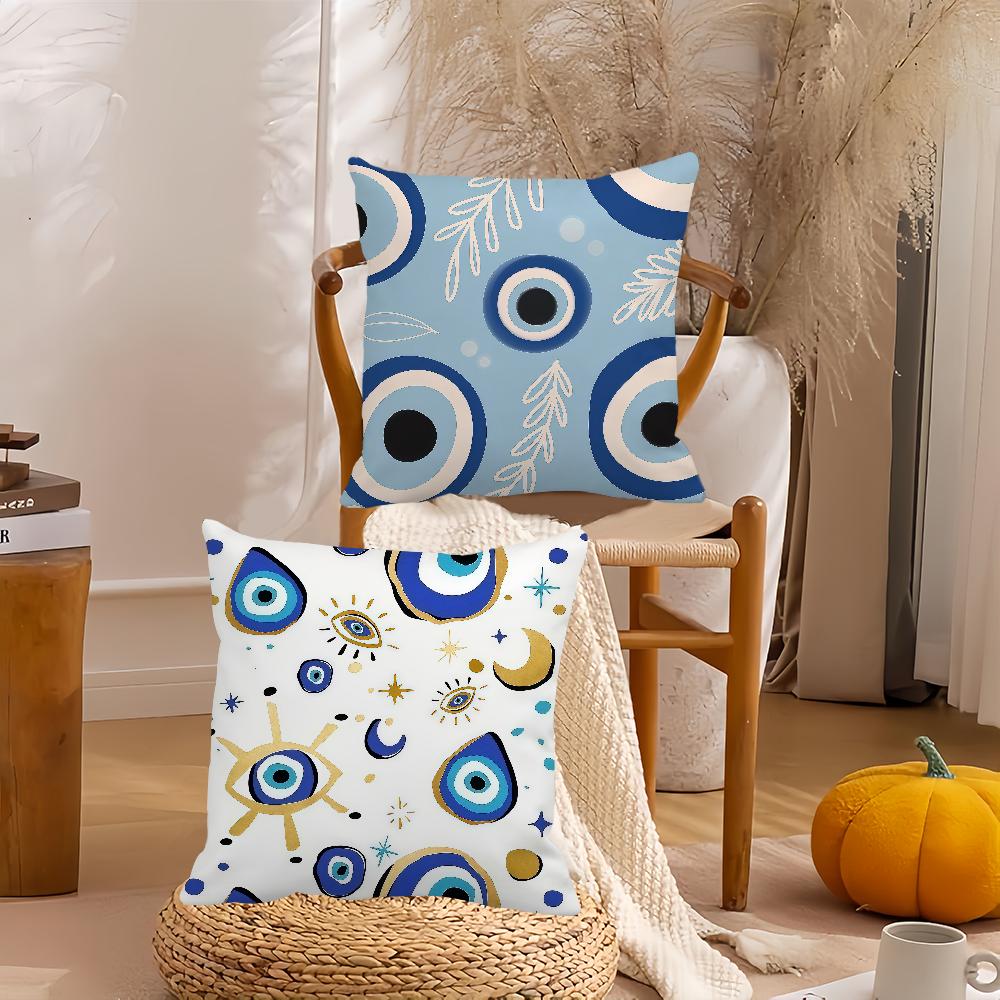 Böses Auge Kunst Kissenbezug Geeignet für Schlafzimmer Wohnzimmer Autos Heimdekoration