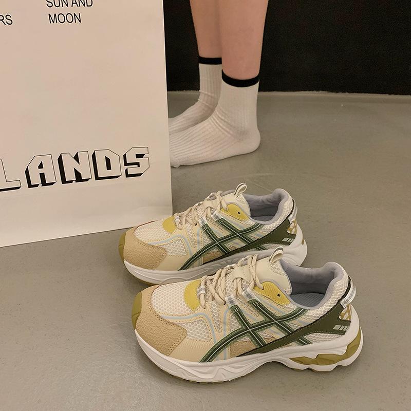 Forrest Gump dad shoes new autumn temperament casual sports shoes sneakers 35 бежевый