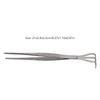 Root Rake with Tweezer 3 Prong Stainless Steel Loosen Soil Bonsai Tree Tools with Ergonomic Handle